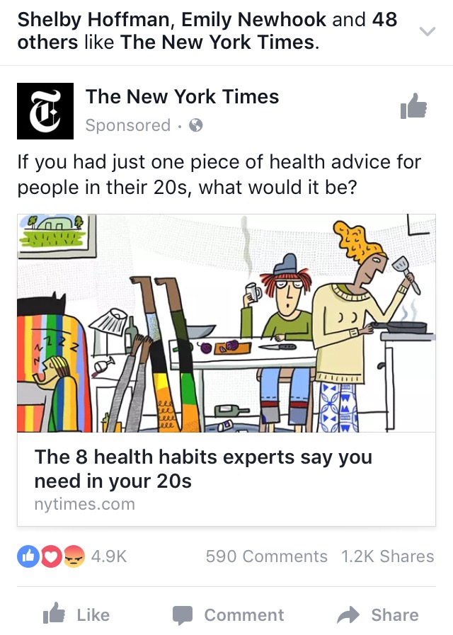 NYT mobile ad